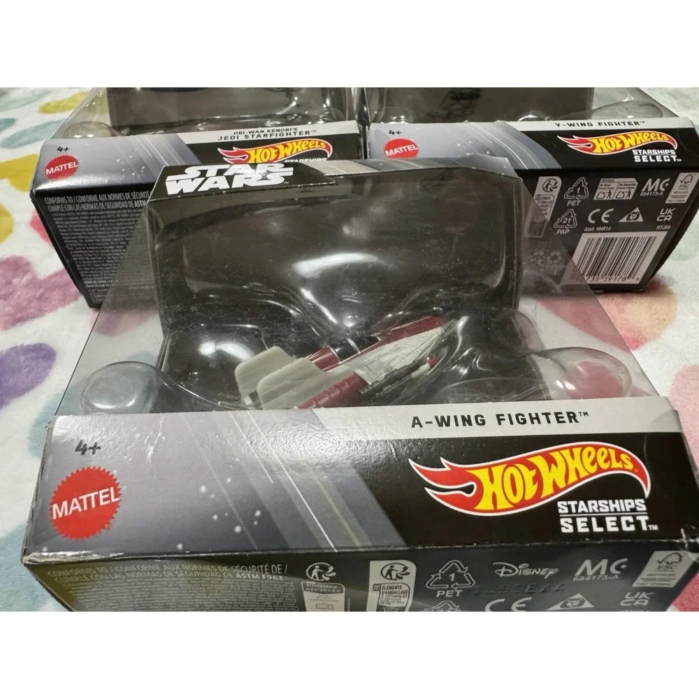 Star Wars Hot Wheels Starships Jedi-starfighter, Y-wing Fighter And A-wi G Fight